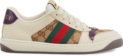 Gucci Screener Beige Ebony GG Canvas .